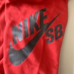 Nike Bottoms - Boys Youth Red Nike SB (skateboarding) sweat pants Nike Bottoms - Boys Youth Red Nike SB (skateboarding) sweat pants